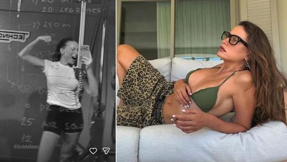 Fit hali dikkat çekti... Serenay Sarıkaya'dan kas şov..!