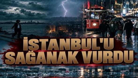 İstanbul'da kuvvetli yağış ve fırtına hayatı felç etti... TEM kilitlendi, alt geçit suyla doldu!