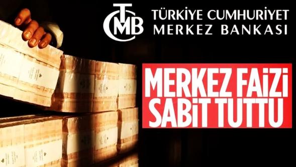 Merkez Bankası politika faizini yüzde 37'de sabit tuttu..!