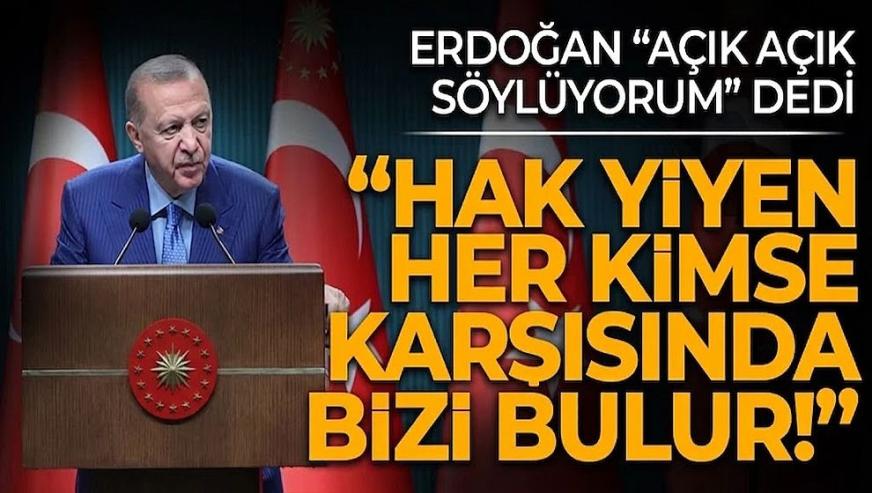 Cumhurbaşkanı Erdoğan'dan fon soruşturması mesajı: "Kim hak yerse karşısında bizi bulur..!"
