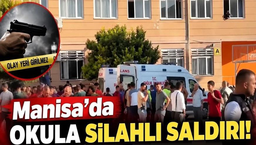 Manisa'da okula silahlı saldırı! Yaralı öğrenciler var...