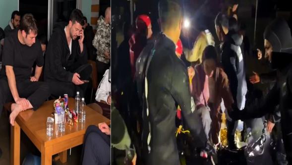 Demet Özdemir ve Murat Boz'un da aralarında olduğu set ekibi tahliye edildi...