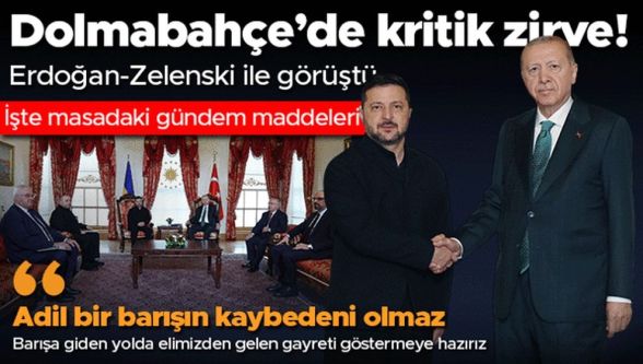 Dolmabahçe'de kritik görüşme... Cumhurbaşkanı Erdoğan: "Karadeniz'deki saldırılar kimden gelirse gelsin kabul edilemez!"