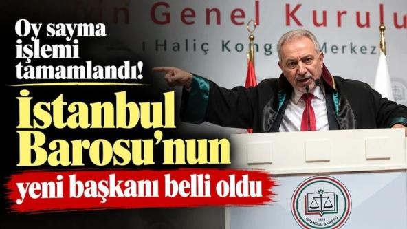 Oy sayma işlemi tamamlandı! İstanbul Barosu'nun yeni başkanı Kocasakal oldu...