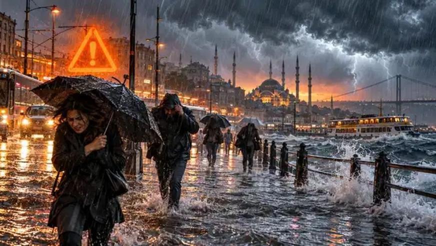 Meteoroloji saat verdi: İstanbul dahil 45 ilde alarm... Sağanak yağış geri geliyor!