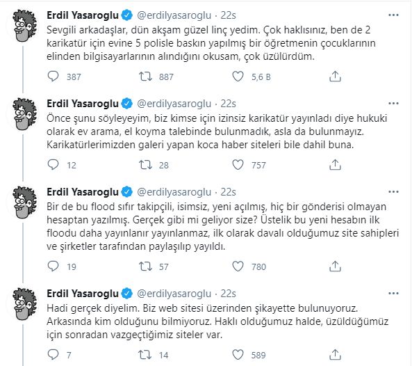 Karikatürist Erdil Yaşaroğlu ve Bir Telif Macerası!