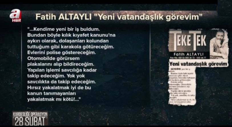 Takvim Gazetesi'nden Fatih Altaylı ve Ertuğrul Özkök'e 'Ağır 28 Şubat Suçlaması!'
