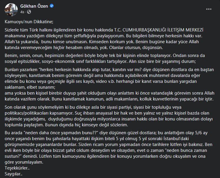 Şarkıcı Gökhan Özen'den eski kayınpederi CHP'li Mehmet Sevigen hakkında rüşvet iddiası!