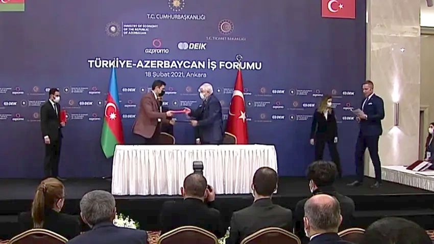 Türkiye-Azerbaycan İş Forumu'nda 11 Anlaşma! Hedef 15 Milyar Dolar