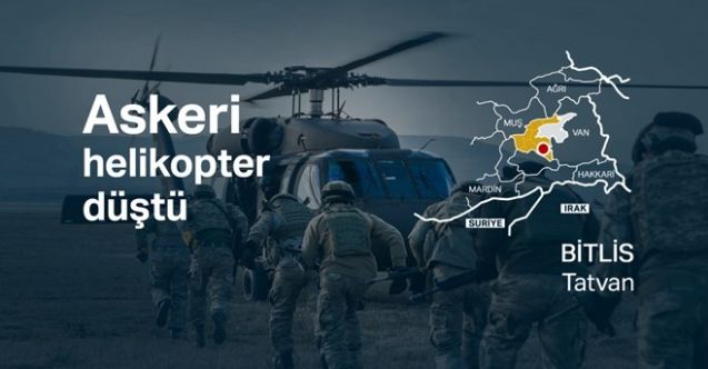 Bitlis'te Askeri Helikopter Düştü! 9 Şehidimiz Var...