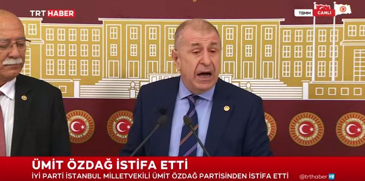 Ümit Özdağ İYİ Parti'den 'Sert Suçlamalar Eşliğinde 'İstifa Etti!