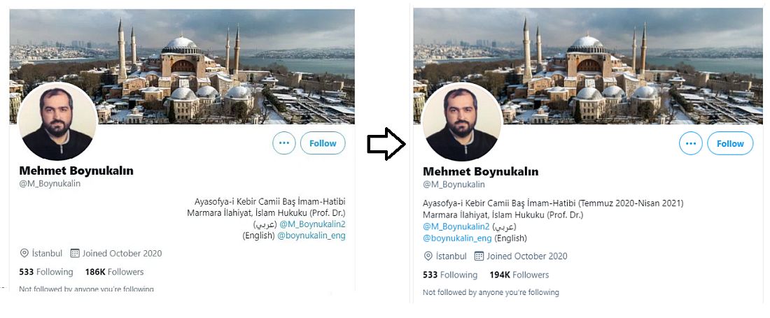 Ayasofya’daki Baş İmamlık Görevinden Ayrılan Mehmet Boynukalın Sosyal Medya Hesabında Değişikliğe Gitti!