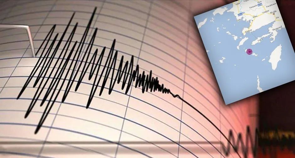 Muğla'nın Datça ilçesi açıklarında 5,1 büyüklüğünde deprem!