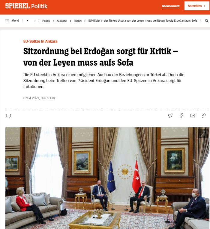 ‘Koltuk Krizinin’ Yankıları Sürüyor! Alman Der Spiegel Dergisi: “Güç Mücadelesinin Sahneleri”