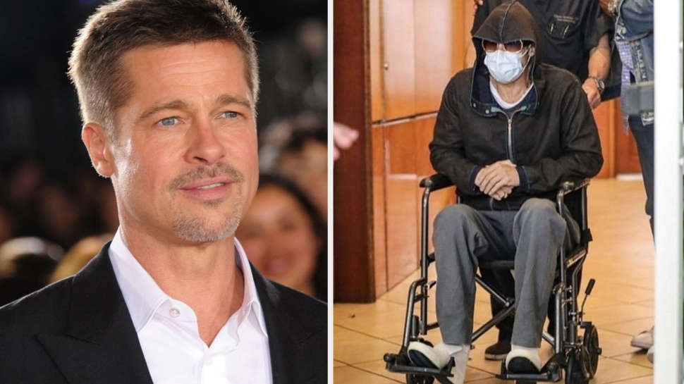 Brad Pitt hayranlarını korkuttu! Tekerlekli sandalyede görüntülendi!