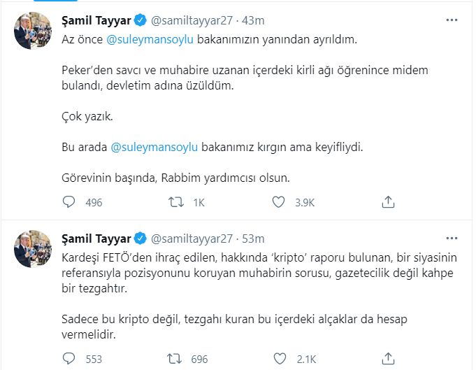 AK Partili Şamil Tayyar: 
