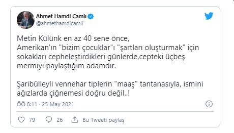 Sedat Peker'den "10 bin dolar" aldığı iddia ediliyordu... AK Parti'den Metin Külünk'e destek!