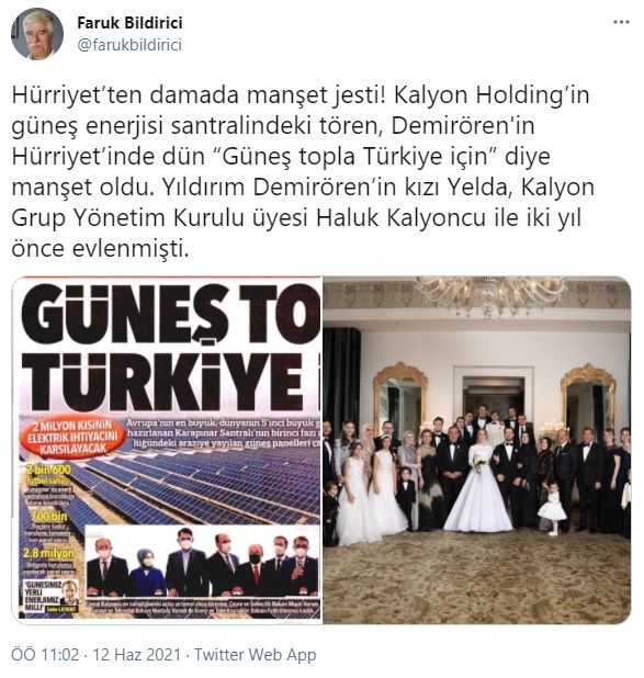 Ahmet Hakan'dan “Güneş Topla Türkiye İçin” manşeti savunması: "Bunları kim yaparsa Hürriyet'e manşet olur!"