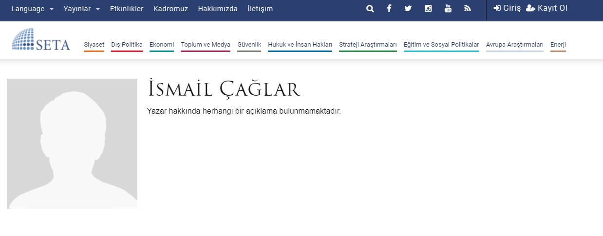 Gazetecileri fişleyen raporu hazırlayan İsmail Çağlar'ın SETA'dan gönderildi iddiası!