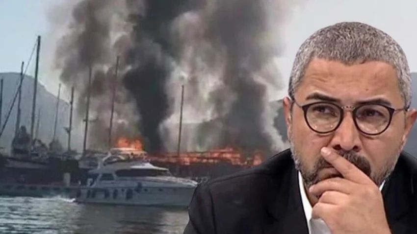Marmaris'te yanan tekne için olay 'Veyis Ateş' iddiası!