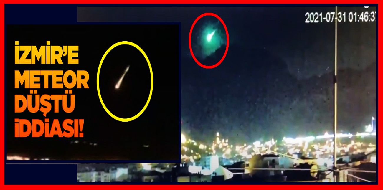 İzmir'e meteor mu düştü? Meteor düştü iddiası sosyal medyayı salladı!