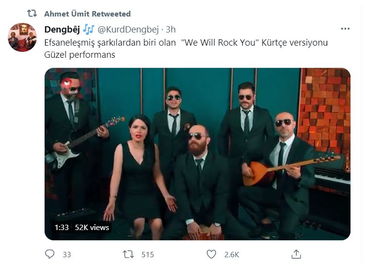 Queen'in efsane şarkısı 'We Will Rock You'nun Kürtçe versiyonu sosyal medyayı salladı!
