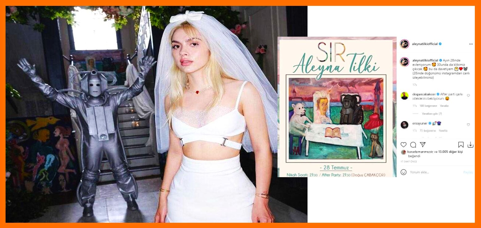 Aleyna Tilki "Evleniyorum" diyerek davetiyesini hayranlarıyla paylaştı!