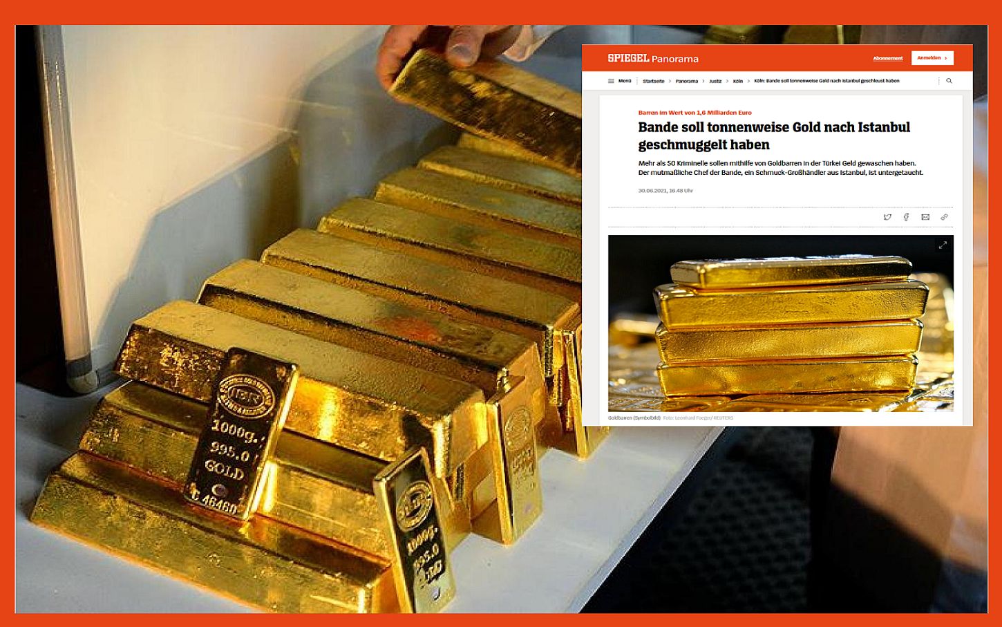 Almanya'da kara para aklama soruşturması! Türk çete, İstanbul'a 7.5 ton altın kaçırdı!