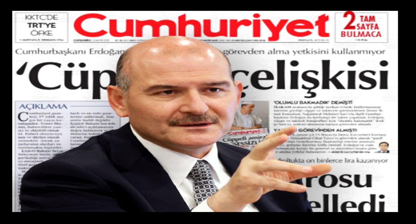 İçişleri Bakanı Soylu'dan, Cumhuriyet gazetesine '1 milyon liralık manevi tazminat' davası!