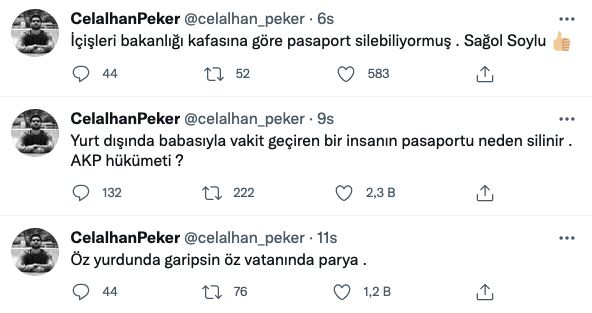 Sedat Peker'in oğlu Celalhan Peker'e büyük şok! Pasaportu iptal edildi!