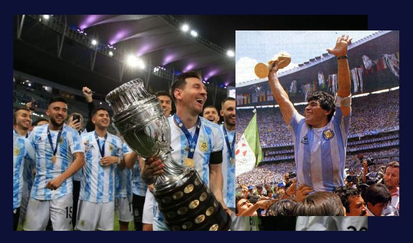 28 yıl aradan sonra Brezilya'yı devirerek şampiyon olan Arjantin'de Lionel Messi ve Maradona gündemde!