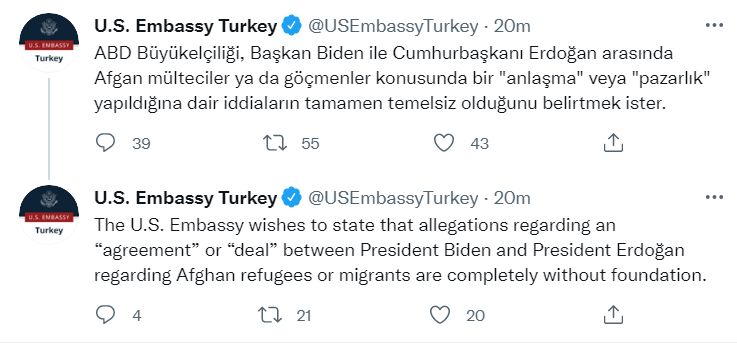ABD'nin Ankara Büyükelçiliği, 'bir pazarlık yapıldığı' iddialarını yalanladı!