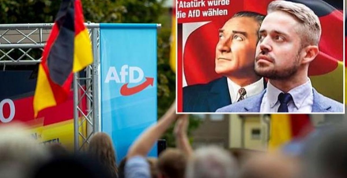 CHP Berlin, ırkçı AfD partisinin 'Atatürk afişine' tepki gösterdi!