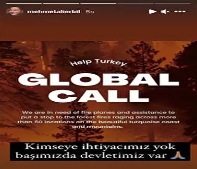 Mehmet Ali Erbil'den 'Help Turkey' tepkisi: 