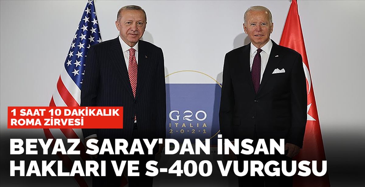 Cumhurbaşkanı Erdoğan ile ABD Başkanı Biden görüşmesi sonrası Beyaz Saray'dan açıklama geldi!