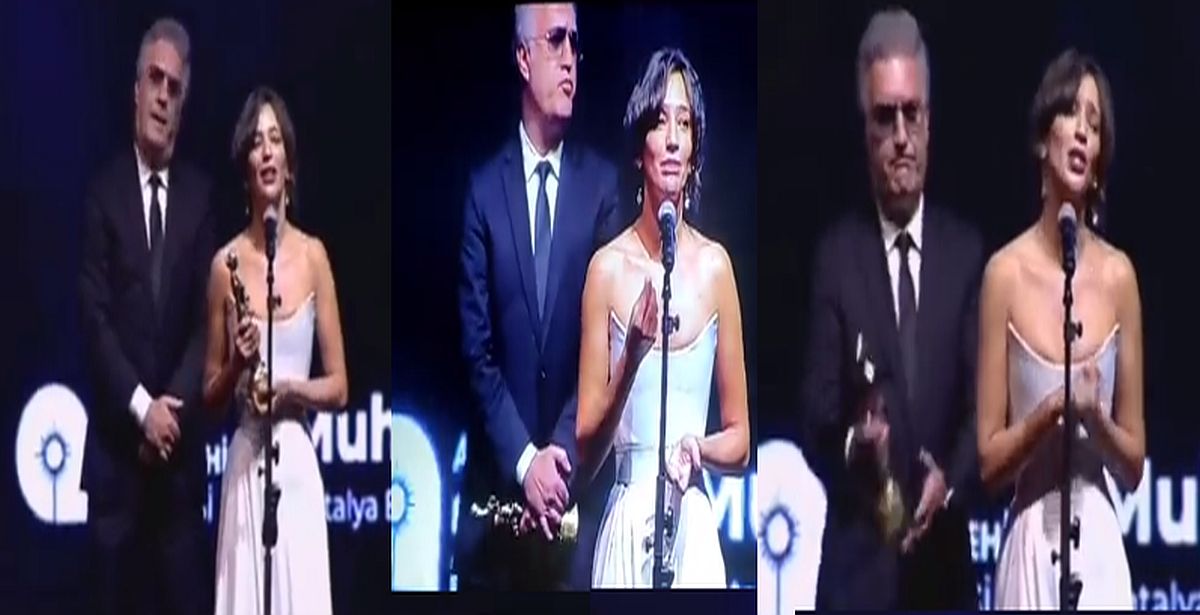Altın Portakal’a 'en iyi kadın oyuncu' ödülü alan Nihal Yalçın ile Tamer Karadağlı arasında yaşananlar damga vurdu!