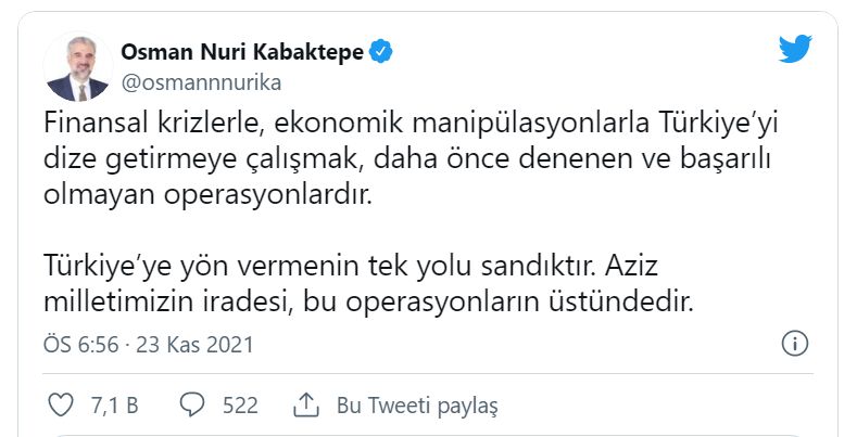 AK Parti İstanbul İl Başkanı Kabaktepe'den seçim çıkışı! 