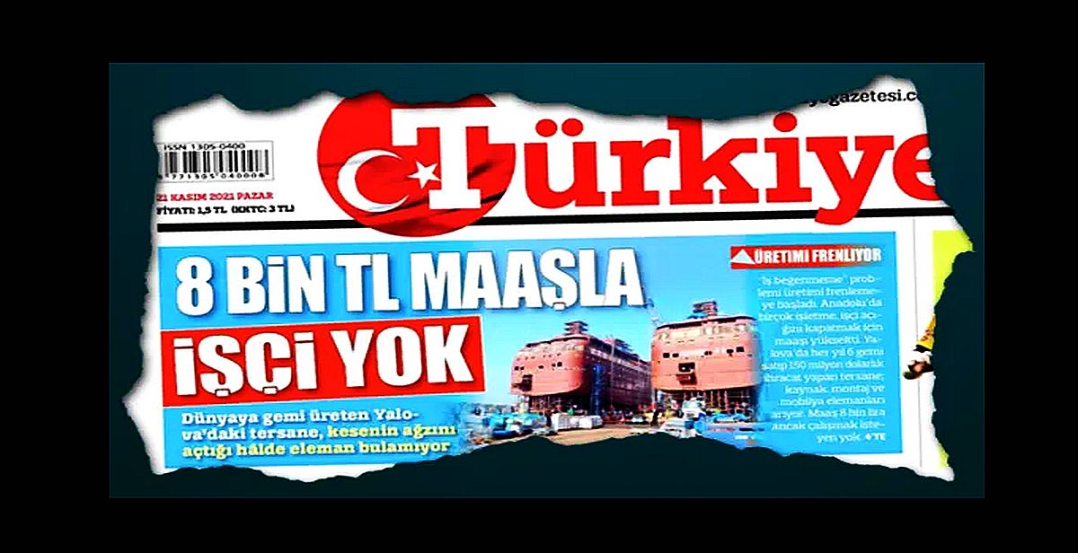 Türkiye gazetesinin '8 bin TL maaşla çalışacak işçi yok' manşetine tepki yağdı: 'Bu manşeti atan cahil...'