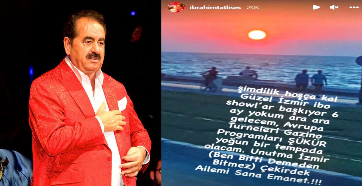 İbo Show’la ekranlara geri dönen İbrahim Tatlıses İzmir'e veda etti...!