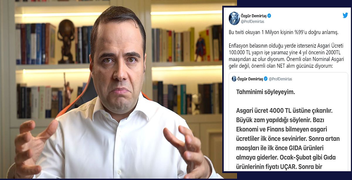 Özgür Demirtaş'tan asgari ücret açıklaması: 