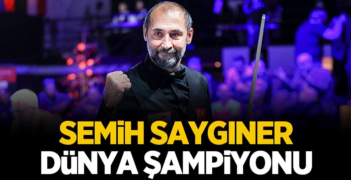 3 Bant Dünya Kupası'nda Milli bilardocu Semih Saygıner dünya şampiyonu oldu!