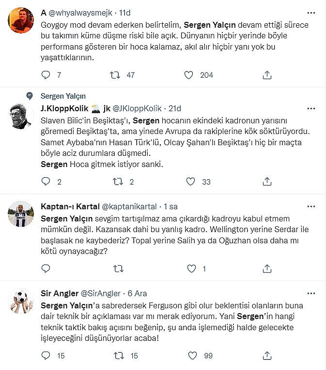 Beşiktaş taraftarından Sergen Yalçın'a büyük öfke...!