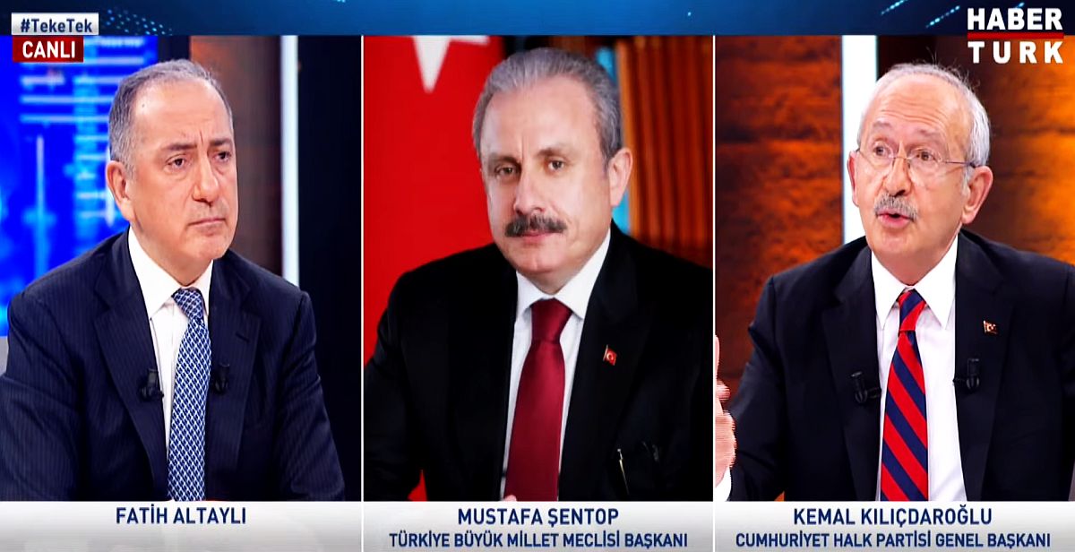 CHP lider, Kılıçdaroğlu ile TBMM Başkanı Mustafa Şentop canlı yayında karşı karşıya geldi!