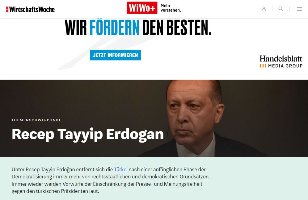 Alman ekonomi dergisi WirtschaftsWoche'den dikkat çeken Erdoğan analizi: 