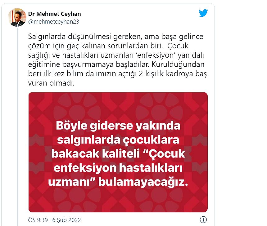 Prof. Dr. Mehmet Ceyhan'dan kritik uyarı: 