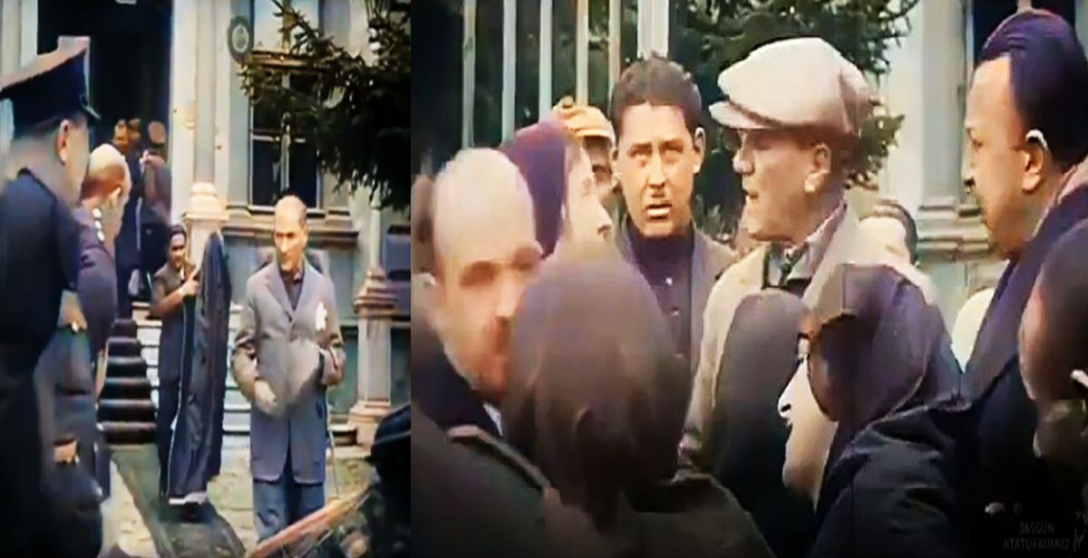 Gazi Mustafa Kemal Atatürk'ün ilk defa göreceğiniz videosu ortaya çıktı...