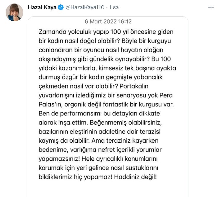 Ahmet Hakan'ın "Oyunculuğundan nefret ediyorum" dediği Hazal Kaya'dan jet hızıyla yanıt geldi! "Senin fikrinin ne önemi var vasat herif!"
