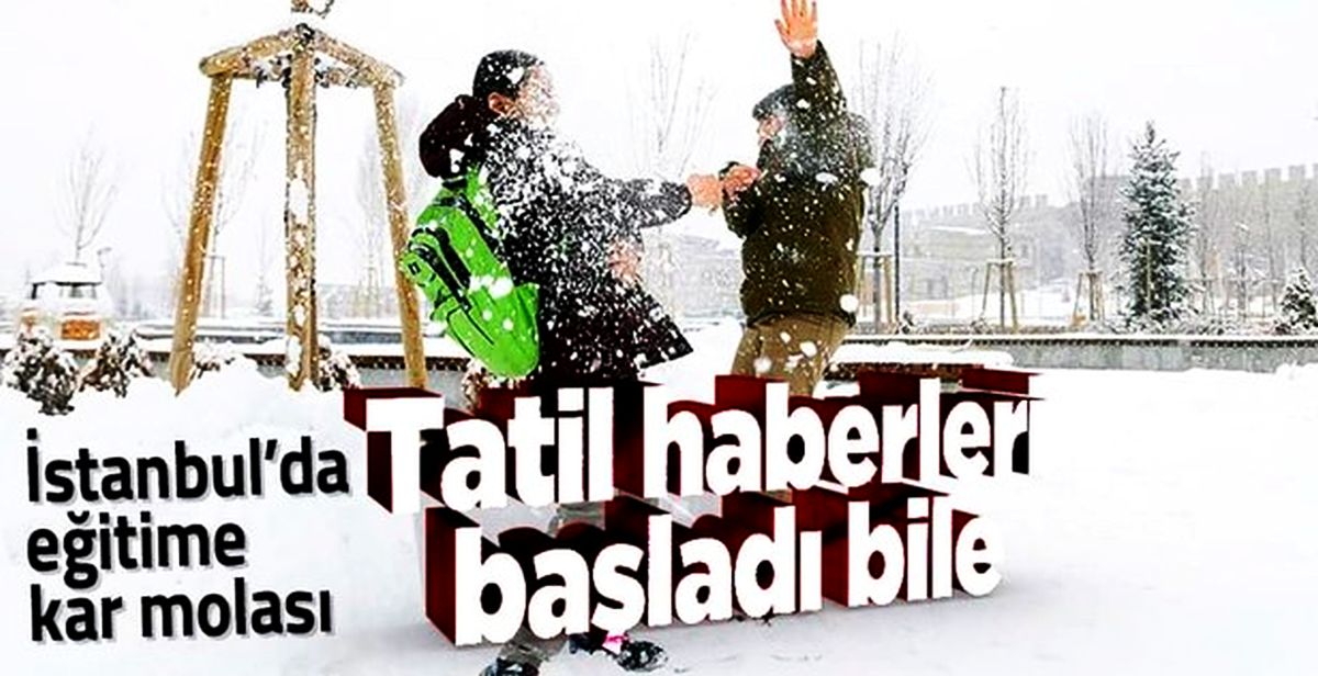 İstanbul Valisi Yerlikaya, Twitter'dan duyurdu! İstanbul'da okullara kar tatili...